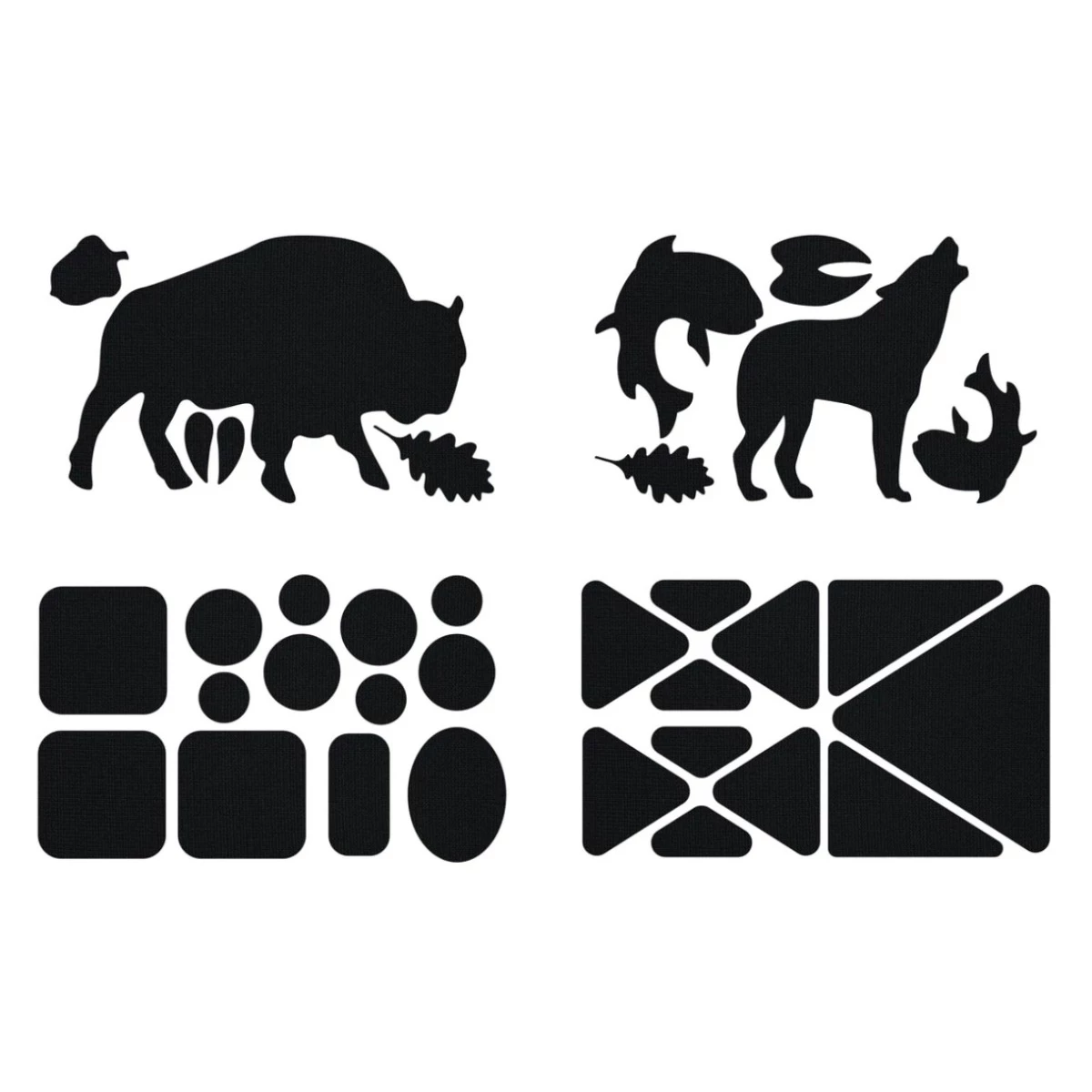 Gear Aid Gear Patches - Wildlife - Black 1 Gear Aid Gear Patches - Wildlife - Black